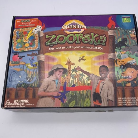 Cranium Toys Cranium Zooreka Race To Build Your Zoo Family Board